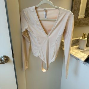 Free people long sleeved bodysuit